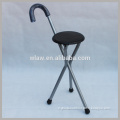 Three legs cane with chair folding crutch chair